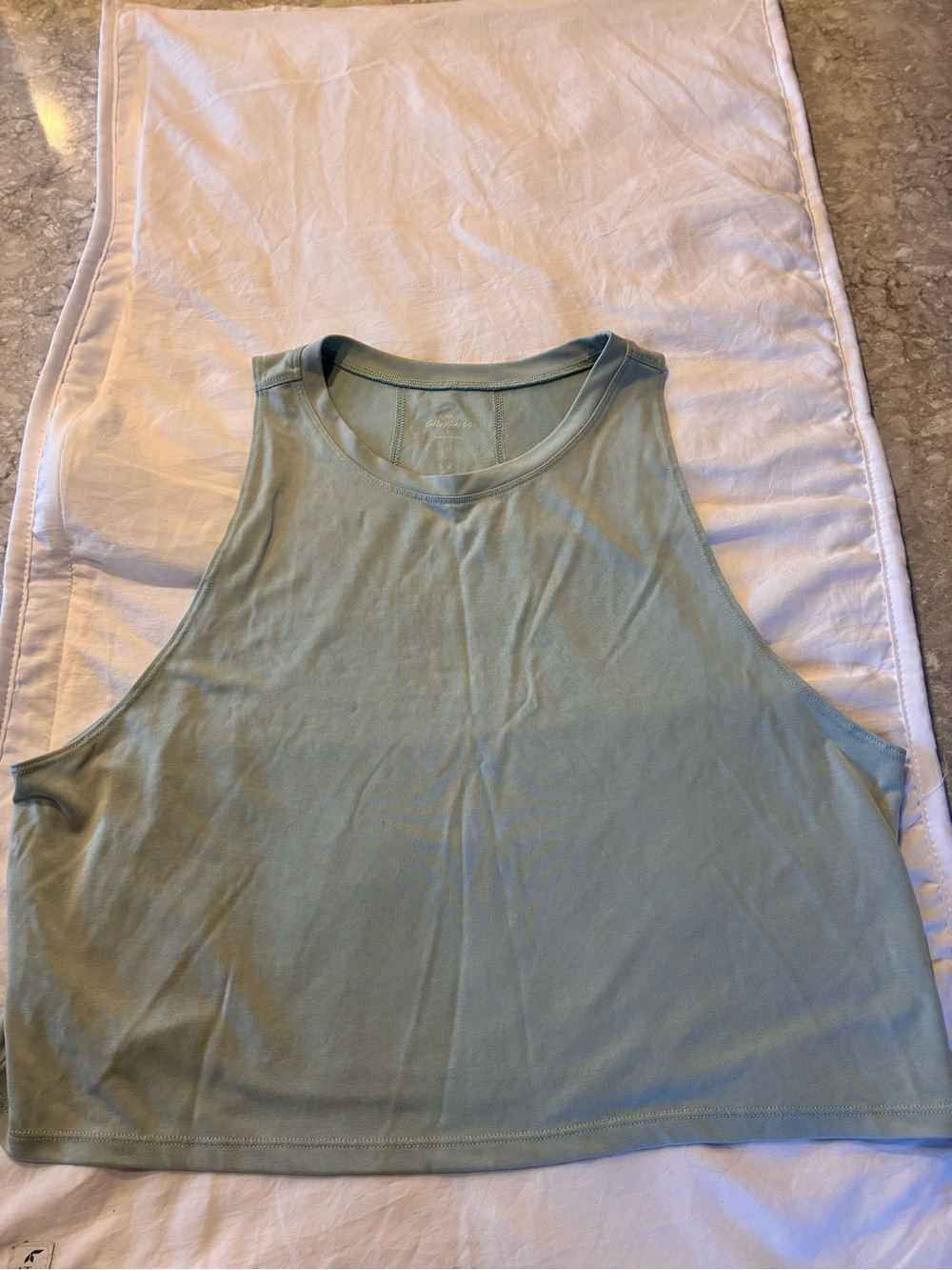 Gilly Hicks Sage Green Cropped Tank